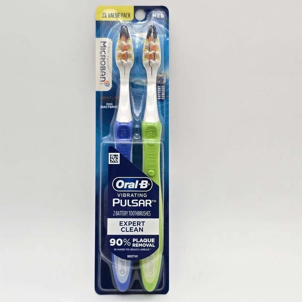 Oral-B Pro-Health Pulsar Electric Toothbrush Medium Bristles 2 Ct 2022